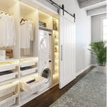  System przesuwny GTV LOFT 2 m czarny mat z domykaczem - Meblownia.pl