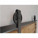  System przesuwny GTV LOFT 2 m czarny mat z domykaczem - Meblownia.pl