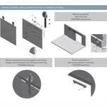  System przesuwny GTV LOFT 2 m czarny mat z domykaczem - Meblownia.pl