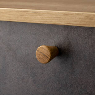  Gałka meblowa TULIP TAPER dąb lakierowany