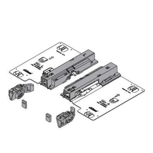 Adapter TIP-ON BLUM do TANDEM pełny wysuw L+P do 50 kg T55.9150S - Meblownia.pl
