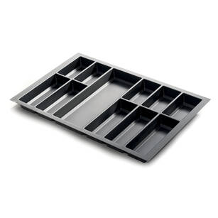 Wkład do szuflady 80 KRISTALL SOFT TOUCH czarny (722x474 mm)