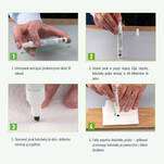 Pisak retuszerski z farbą kryjącą C22 - 720 (RAL 7036) szary platynowy - Meblownia.pl