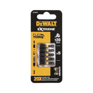 Końcówka udarowa DeWalt T20x25 - 5szt. DT7381T-QZ