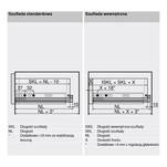 Prowadnica BLUM MOVENTO S 350 mm L+P 40kg 760H3500S - Meblownia.pl
