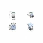 Kółko meblowe obrotowe fi 38 - Meblownia.pl