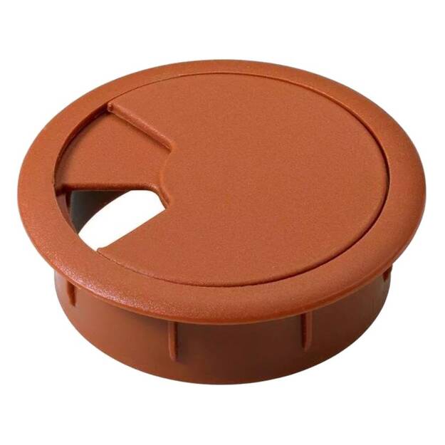 Przepust kablowy fi 60 - kolor wiśnia (1340) - Meblownia.pl