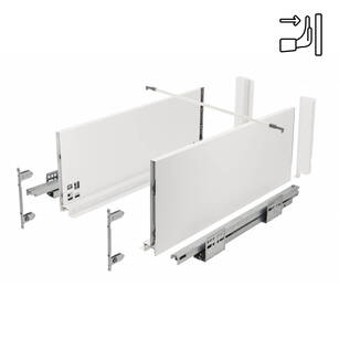 Szuflada GTV AXISPRO PUSH L-500 wysoka H-167 biała