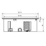  Gniazdo wpuszczane w blat BACHMANN TWIST 2x230V inox - Meblownia.pl