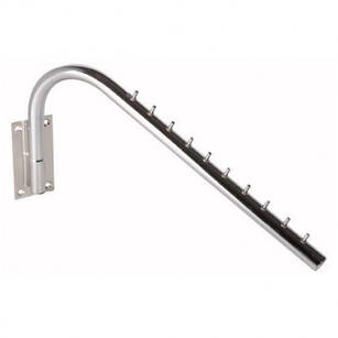 Wieszak z uchwytem naściennym SHOPLINE ST537-C chrom