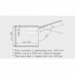  Podnośnik GTV LIFT NEW średni SOFT CLOSE do frontu wys.600 mm biały PD-LIFTNEW-MEDIUM-10 - Meblownia.pl