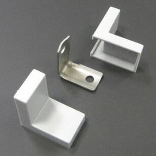 Złącze meblowe ALUPROFIL Z-03 popiel/szary 100 sztuk