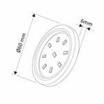 Oprawa LED ORBIT XL aluminium barwa neutralna 3W - Meblownia.pl