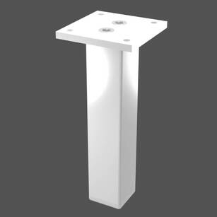 Nóżka meblowa FEST 150 mm 30x30 biała regulowana