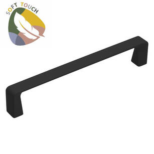 Uchwyt meblowy GAMET UU52/160-R230 czarny - soft touch