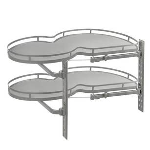 Kosz narożny "nerka" 1000 mm antracyt - lewostronny MVM-1000PL-ANTRACITE - płaski reling