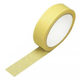 Papierowa taśma malarska GP 19 mm żółta 45 metrów