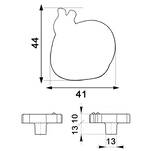 Gałka meblowa dziecięca GTV UM-KID-B-001 - ślimak - Meblownia.pl