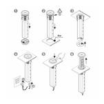 Gniazdo meblowe automatyczne LIFTBOX 3x230V + 2xUSB aluminium z ładowarką indukcyjną  - Meblownia.pl