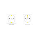 Gniazdo meblowe automatyczne LIFTBOX 3x230V + 2xUSB aluminium z ładowarką indukcyjną  - Meblownia.pl