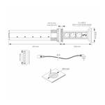 Gniazdo meblowe automatyczne LIFTBOX 3x230V + 2xUSB aluminium z ładowarką indukcyjną  - Meblownia.pl
