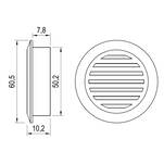 Wywietrznik do mebli STRONG 50 mm czarny - Meblownia.pl