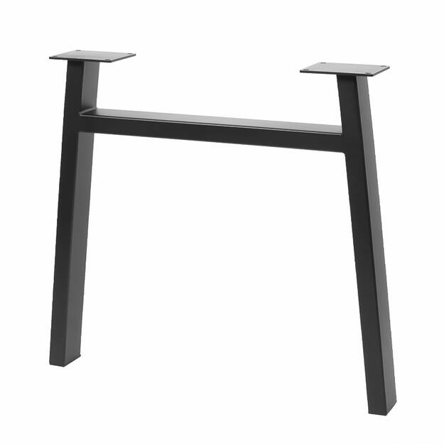 Noga stelażowa trapez GTV 710x820 o profilu 80x40 czarna - Meblownia.pl