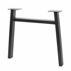 Noga stelażowa trapez GTV 710x820 o profilu 80x40 czarna