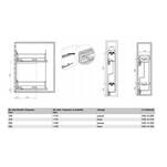 Kosz cargo HAFELE MATRIX S35 15 chrom - mocowanie boczne lewe - Meblownia.pl