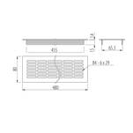 Kratka wentylacyjna GTV 80*480 mm biała KK-W80800-D1 - Meblownia.pl