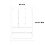 Wkład do szuflady 40 POLI COMFORT metalik (315x465 mm) - Meblownia.pl