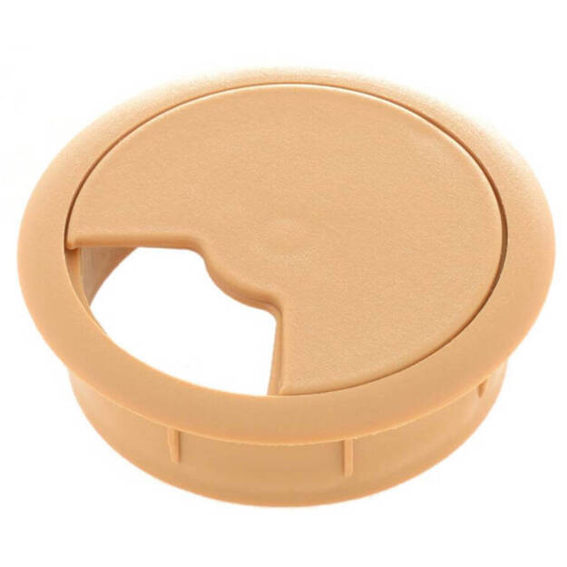 Przepust kablowy fi 60 - kolor klon (5342) - Meblownia.pl