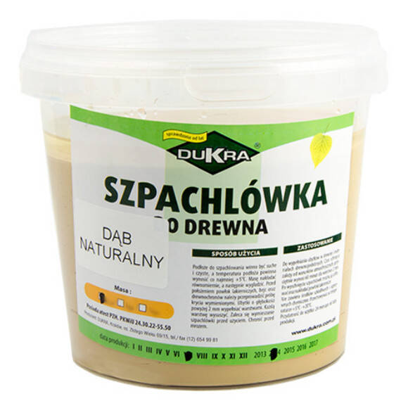Szpachlówka do drewna 600g dąb naturalny - Meblownia.pl