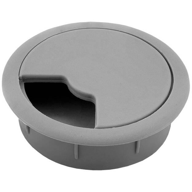 Przepust kablowy fi 60 - kolor ciemny szary (9016) - Meblownia.pl