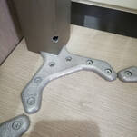 Noga meblowa kwadratowa Corner H-710 inox narożna - Meblownia.pl