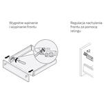  HAFELE MATRIX S35 szuflada czarna 450 (522.03.224) - Meblownia.pl