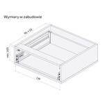  HAFELE MATRIX S35 szuflada czarna 450 (522.03.224) - Meblownia.pl