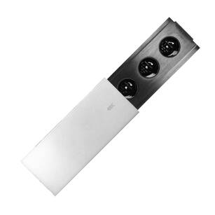 Gniazdo meblowe ORNO 3x2P+Z z przesuwaną klapką czarno-srebrne OR-GM-9007/B-G