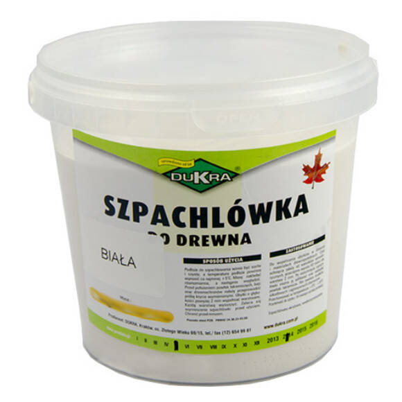 Szpachlówka do drewna 600g biała - Meblownia.pl