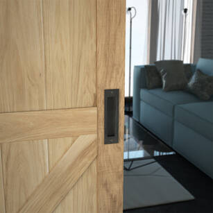 Uchwyt wpuszczany do systemu VALCOMP DESIGN LINE czarny 337-100