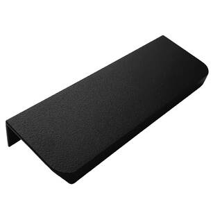 Uchwyt meblowy krawędziowy zaokrąglony FEST FE-6 116/96 mm czarny mat struktura