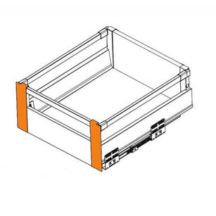 Złączka frontu wewnętrznego GTV MODERN BOX PRO wysokość "D" antracyt (L+P) PB-MBPRO-WEWMOCD