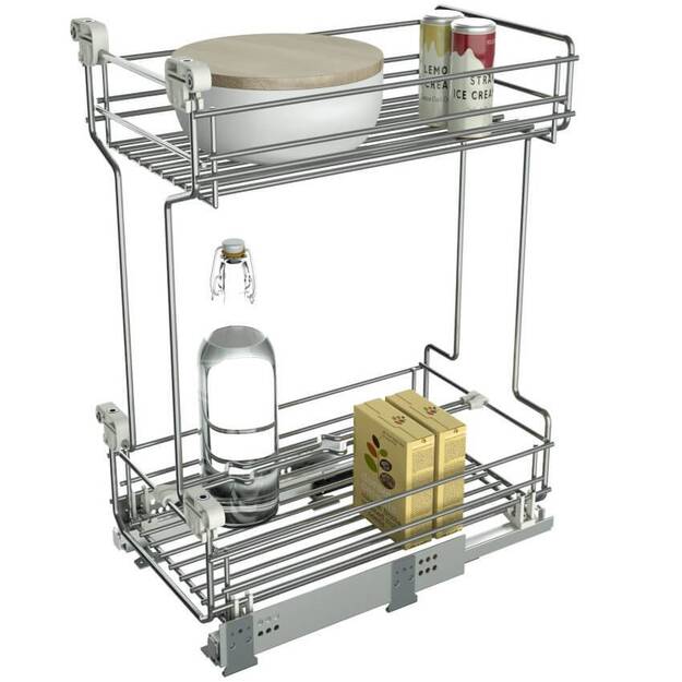 Kosz cargo HAFELE MATRIX S35 40 chrom - mocowanie dolne - Meblownia.pl