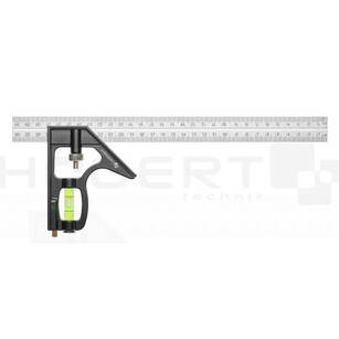Kątownik stolarski HOGERT z poziomicą 300mm HT4M217