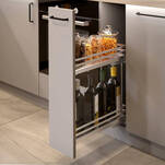  Kosz cargo GTV MOVIXPRO 150 chrom+ biały (bez prowadnic) KO-150BO-01B - Meblownia.pl