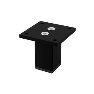 Nóżka meblowa FEST 60 mm 30x30 czarna regulowana