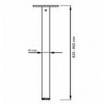 Noga meblowa SHOP LINE fi 60 H-820 inox - Meblownia.pl