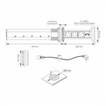 Gniazdo meblowe automatyczne LIFTBOX 3x230V + 2xUSB czarne z ładowarką indukcyjną - Meblownia.pl