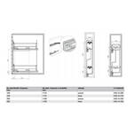 Kosz cargo HAFELE MATRIX S35 15 chrom - mocowanie boczne prawe - Meblownia.pl