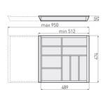 Wkład do szuflady 500 mm GTV CUSTOMI BIS B 60-100 cm - Meblownia.pl